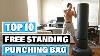 Freestanding Boxing Punch Bag Stand With Fillable Base Springs Suction Cups